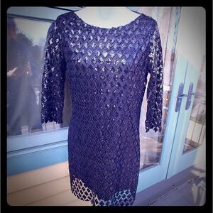 Ark & Co. Sequined Black Party Dress